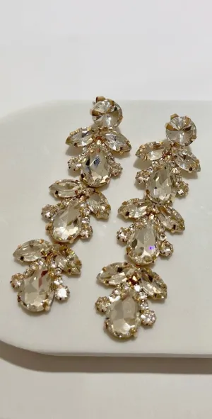 Special Moment Gold Stones Earrings