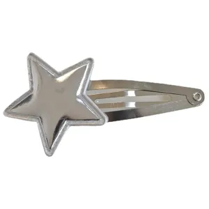 Star Hair Clips Silver Star Snap Hair Clips Brooch Hair Clamps Barrettes for Girls Women Holiday Costume
