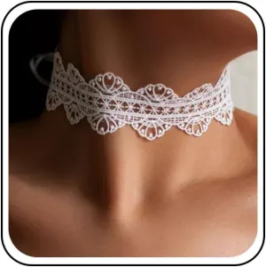 Vintage Black Lace Choker Necklace Hollow Lace Collar Necklace Velvet Suede Necklace Gothic Tattoo Choker Necklaces Long Ribbon Satin Necklaces Jewelry for Women