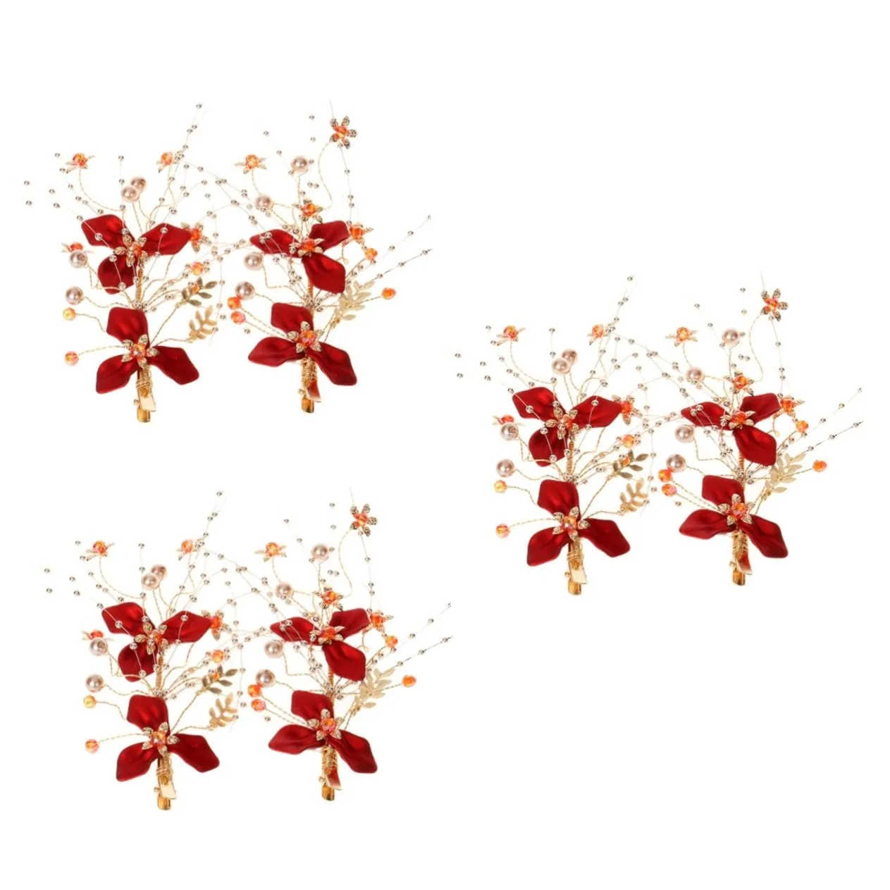 Wedding headwear,6 Pcs Hair Accessories Kimono Hair Clip Chinese Hair Decor Chinese