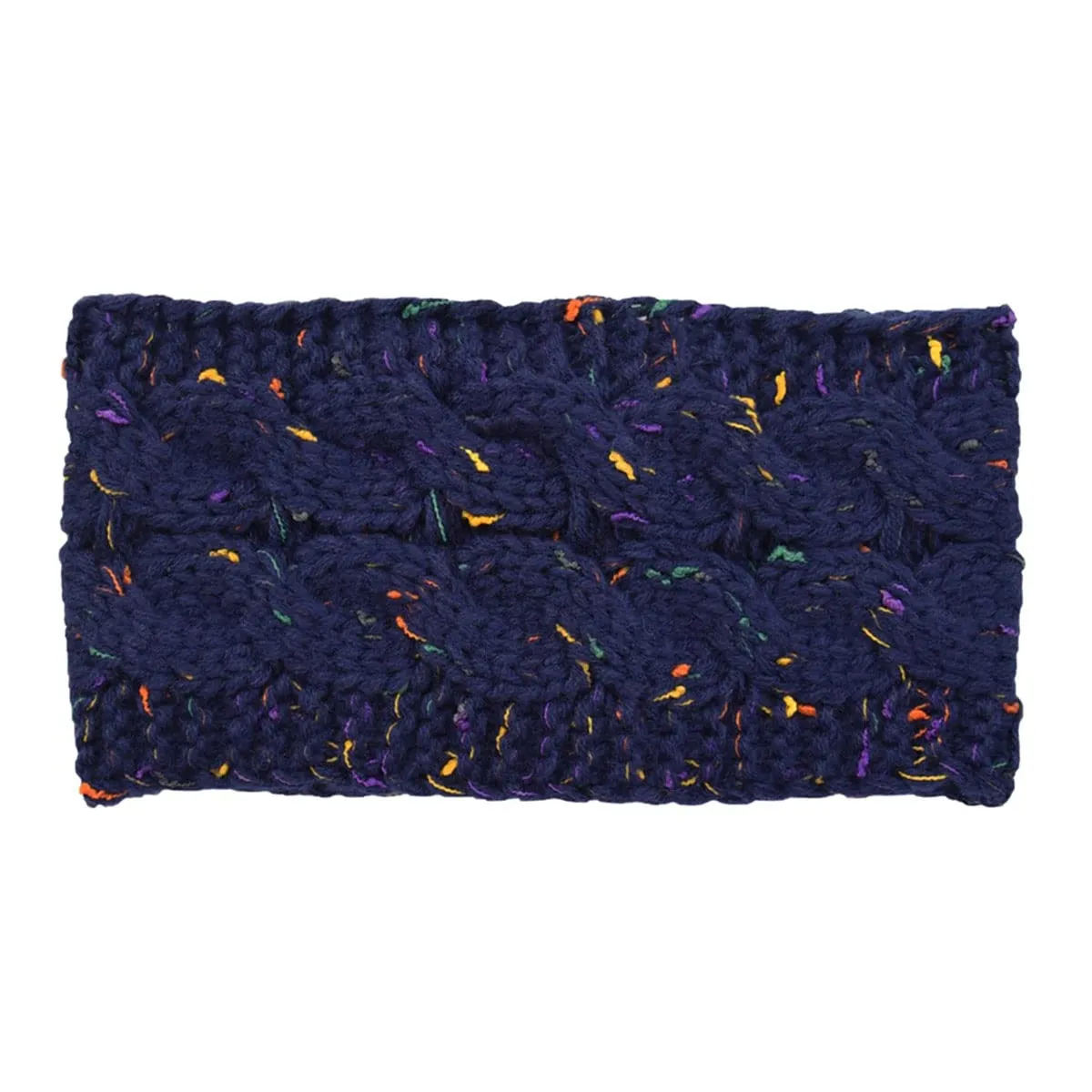 YSJOY 3 Pack Elegant Women's Gold Wire Cable Knitted Turban Headband Ear Warmer Head Wrap Headband Red Grey Blue