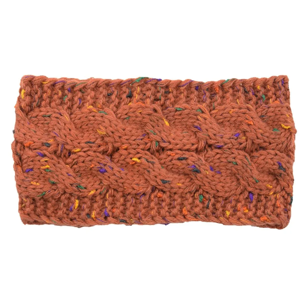 YSJOY 3 Pack Elegant Women's Gold Wire Cable Knitted Turban Headband Ear Warmer Head Wrap Headband Red Grey Blue