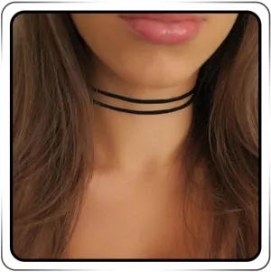 Zoestar Black Choker Necklaces for Woman
